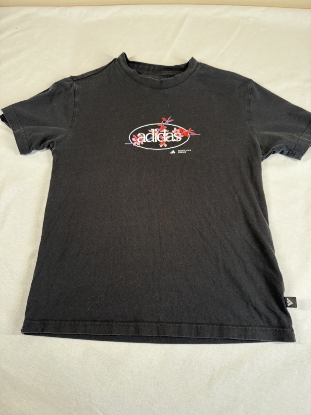 Adidas Women's Athletic Logo Shirt Size XS - Black